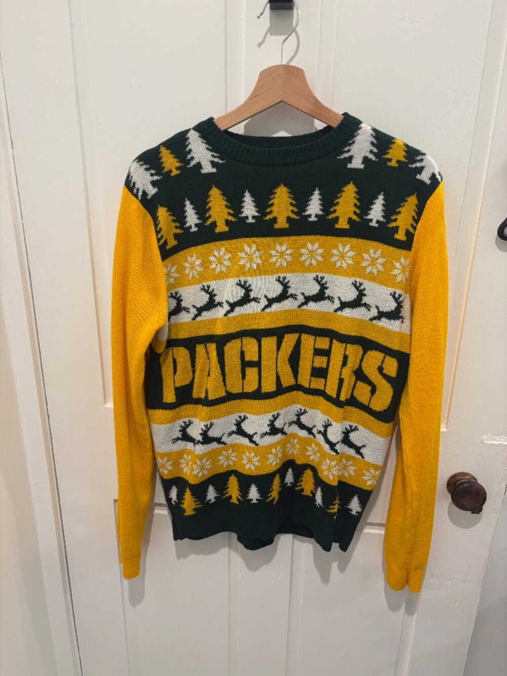 Green Bay Packers Xmas Sweater-Women's M